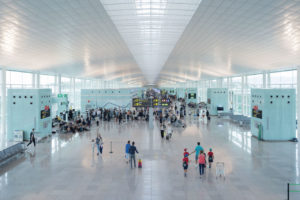 Interior of Josep Tarradellas Barcelona-El Prat Airport